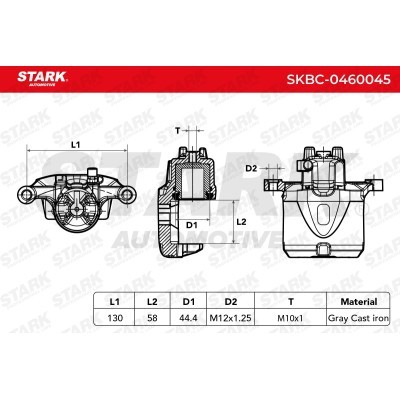 Brake Caliper Stark SKBC-0460045 SKBC-0460045 - photo 3