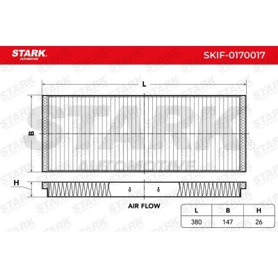 Cabin Air Filter Stark SKIF-0170017 SKIF-0170017 - photo 2