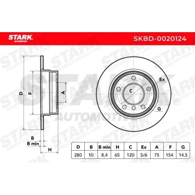 Brake Disc Stark SKBD-0020124 SKBD-0020124 - photo 3