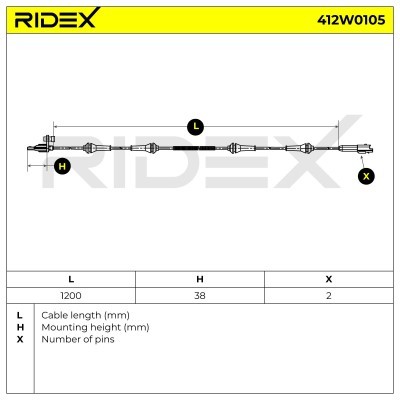 ABS Sensor RIDEX 412W0105 412W0105 - photo 6