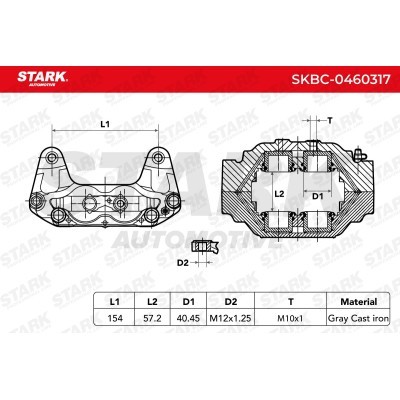 Brake Caliper Stark SKBC-0460317 SKBC-0460317 - photo 7