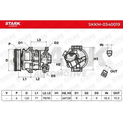 Compressor, Air Conditioning SKKM-0340019 - photo 8
