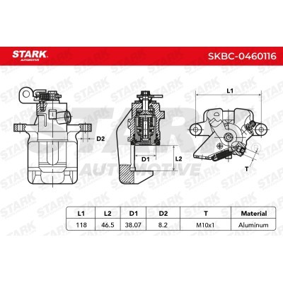 Brake Caliper Stark SKBC-0460116 SKBC-0460116 - photo 6
