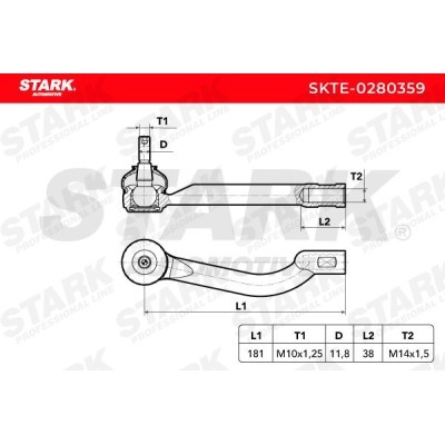 Tie Rod End Stark SKTE-0280359 SKTE-0280359 - photo 5