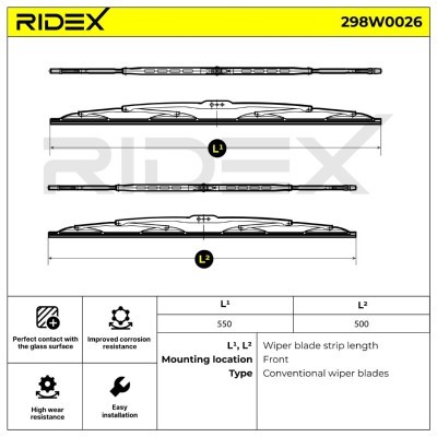 Wiper Blade RIDEX 298W0026 298W0026 - photo 5