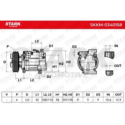 Compressor, Air Conditioning SKKM-0340158 - photo 6