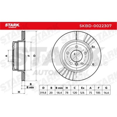 Brake Disc Stark SKBD-0022307 SKBD-0022307 - photo 5