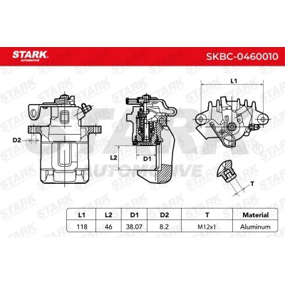 Brake Caliper Stark SKBC-0460010 SKBC-0460010 - photo 4