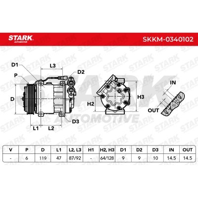 Compressor, Air Conditioning SKKM-0340102 - photo 5