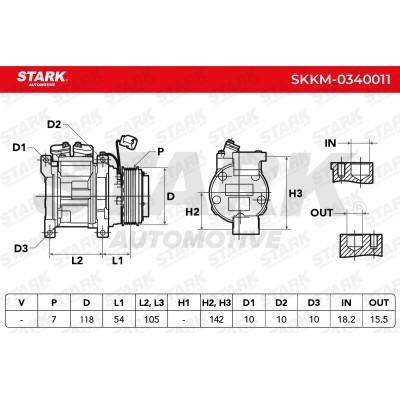 Compressor, Air Conditioning SKKM-0340011 - photo 8