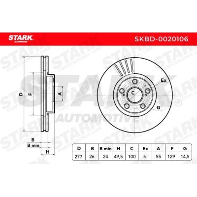 Brake Disc Stark SKBD-0020106 SKBD-0020106 - photo 5