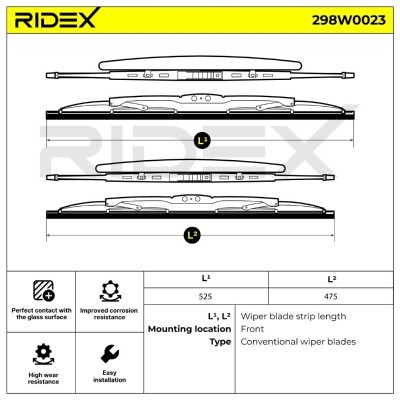 Wiper Blade RIDEX 298W0023 298W0023 - photo 12