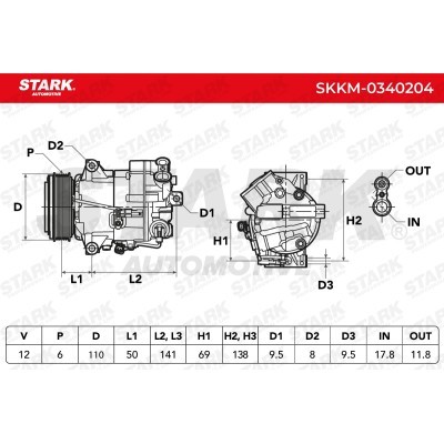 Compressor, Air Conditioning SKKM-0340204 - photo 5