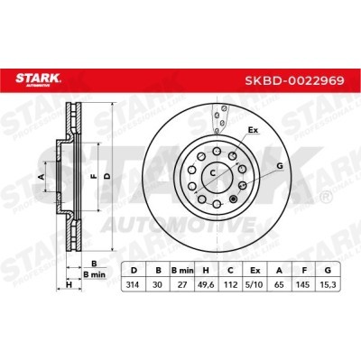 Brake Disc Stark SKBD-0022969 SKBD-0022969 - photo 5
