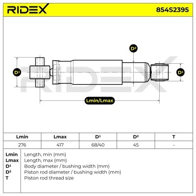Shock Absorber RIDEX 854S2395 854S2395 - photo 7