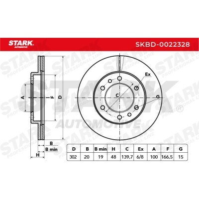 Brake Disc Stark SKBD-0022328 SKBD-0022328 - photo 5