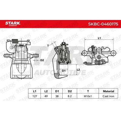 Brake Caliper Stark SKBC-0460175 SKBC-0460175 - photo 4