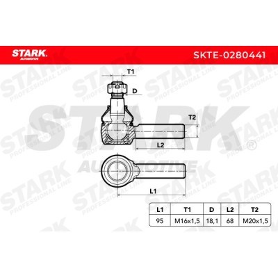 Tie Rod End Stark SKTE-0280441 SKTE-0280441 - photo 5
