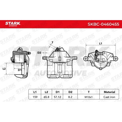 Brake Caliper Stark SKBC-0460455 SKBC-0460455 - photo 6
