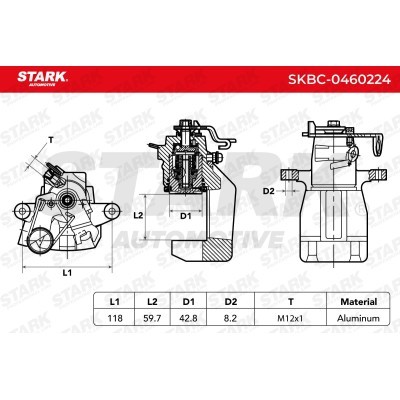 Brake Caliper Stark SKBC-0460224 SKBC-0460224 - photo 6