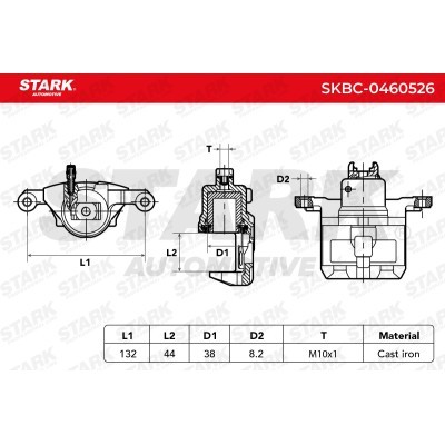 Brake Caliper Stark SKBC-0460526 SKBC-0460526 - photo 10