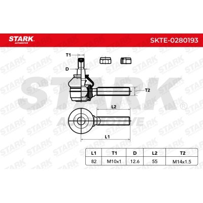 Tie Rod End Stark SKTE-0280193 SKTE-0280193 - photo 4