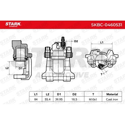 Brake Caliper Stark SKBC-0460531 SKBC-0460531 - photo 5