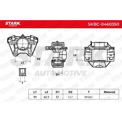 Brake Caliper Stark SKBC-0460350 SKBC-0460350 - photo 7