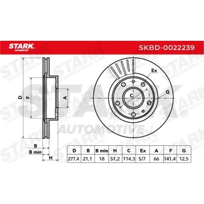 Brake Disc Stark SKBD-0022239 SKBD-0022239 - photo 5