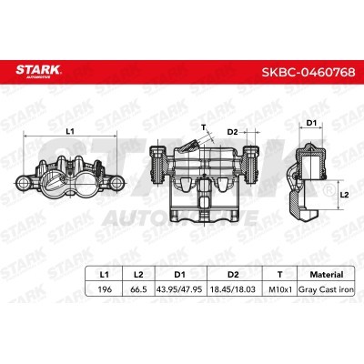 Brake Caliper Stark SKBC-0460768 SKBC-0460768 - photo 5
