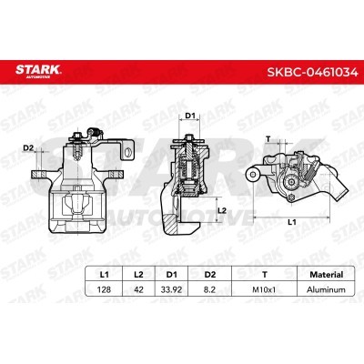 Brake Caliper Stark SKBC-0461034 SKBC-0461034 - photo 7