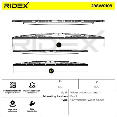 Wiper Blade RIDEX 298W0109 298W0109 - photo 6