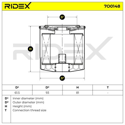 Oil Filter RIDEX 7O0148 7O0148 - photo 5