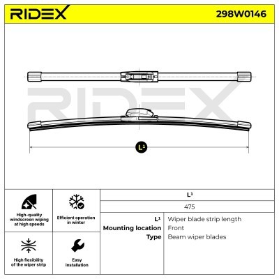 Wiper Blade RIDEX 298W0146 298W0146 - photo 5