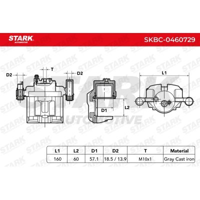 Brake Caliper Stark SKBC-0460729 SKBC-0460729 - photo 4