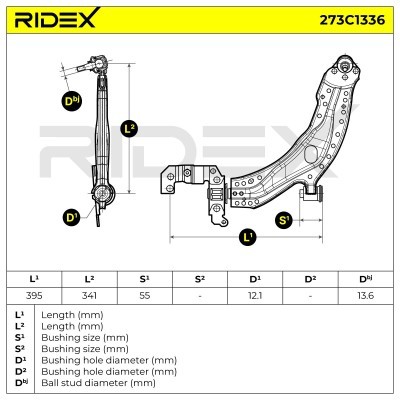 Control Arm RIDEX 273C1336 273C1336 - photo 5