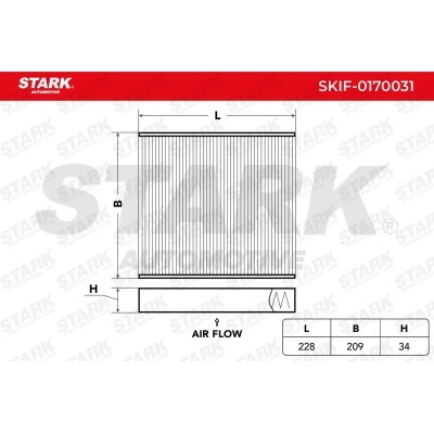Cabin Air Filter Stark SKIF-0170031 SKIF-0170031 - photo 2