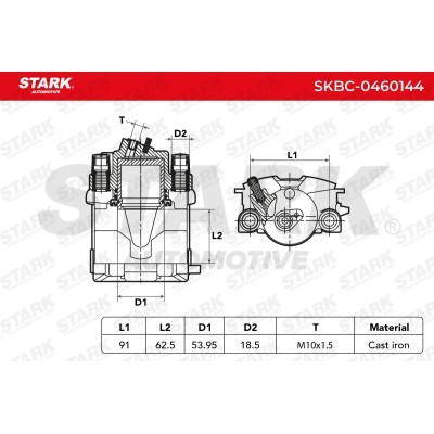 Brake Caliper Stark SKBC-0460144 SKBC-0460144 - photo 4