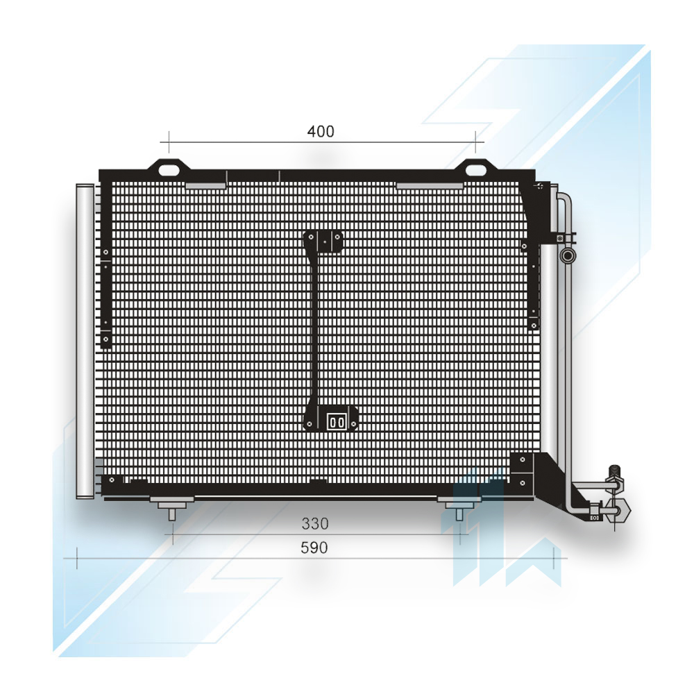 Condenser for Mercedes-Benz C-Klase (W202)  1993 - 2000 210MBW2020 - photo 1