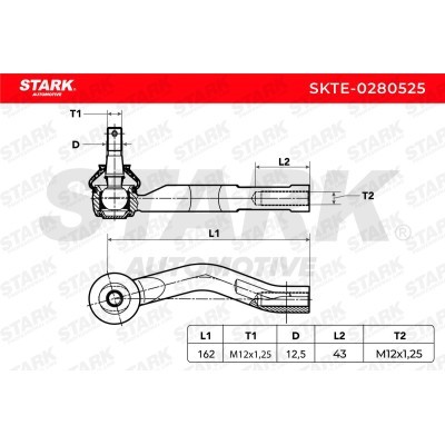 Tie Rod End Stark SKTE-0280525 SKTE-0280525 - photo 5
