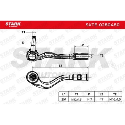 Tie Rod End Stark SKTE-0280480 SKTE-0280480 - photo 5