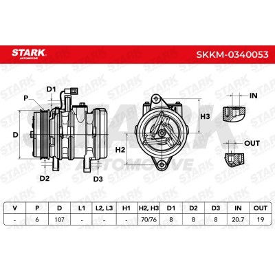 Compressor, Air Conditioning SKKM-0340053 - photo 6