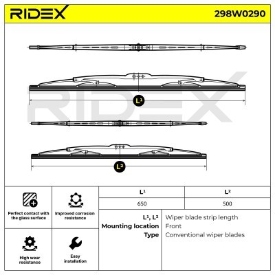 Wiper Blade RIDEX 298W0290 298W0290 - photo 5