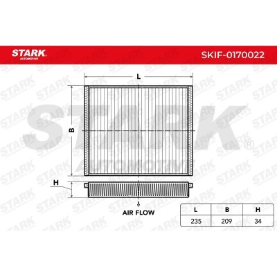 Cabin Air Filter Stark SKIF-0170022 SKIF-0170022 - photo 2
