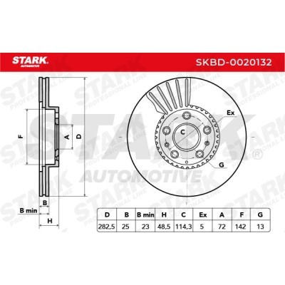 Brake Disc Stark SKBD-0020132 SKBD-0020132 - photo 7