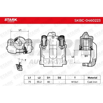 Brake Caliper Stark SKBC-0460223 SKBC-0460223 - photo 6