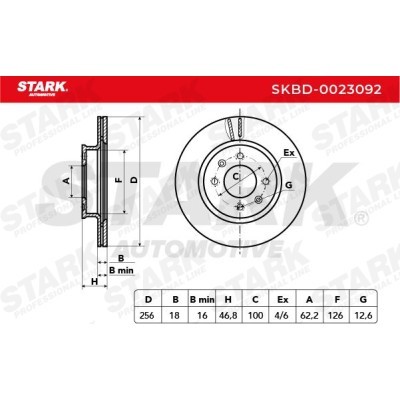 Brake Disc Stark SKBD-0023092 SKBD-0023092 - photo 7