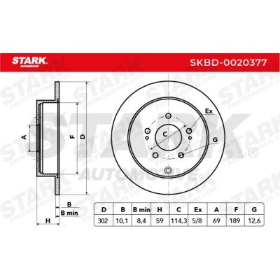 Brake Disc Stark SKBD-0020377 SKBD-0020377 - photo 5