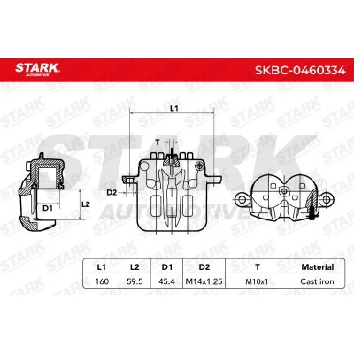 Brake Caliper Stark SKBC-0460334 SKBC-0460334 - photo 3