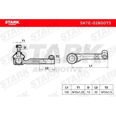Tie Rod End Stark SKTE-0280073 SKTE-0280073 - photo 6